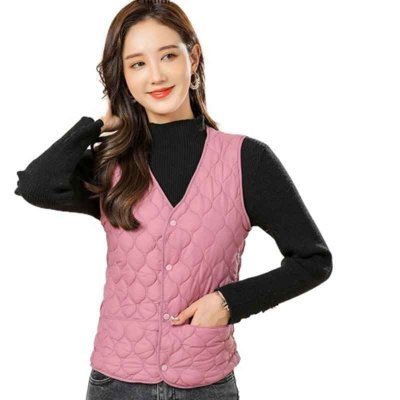 Winter Down Cotton Vest Women,vests Waistcoats Woman Free Shipping, Solid Women Sleeveless Jacket Vest, Women Vest Jacket Winter