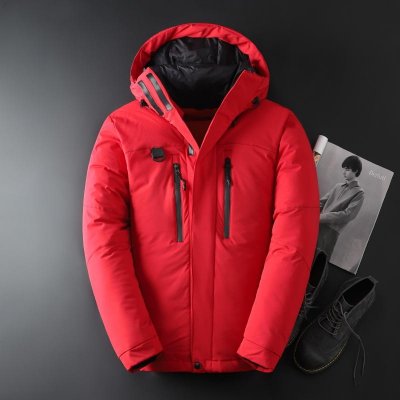 2019 Winter New Men White Duck Down Jacket Fashion Casual Thicken Hooded Warm Jackets and Coats Male Brand Clothes